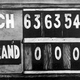 A photo of the scoreboard in the 1916 Cumberland vs. Georgia Tech football game